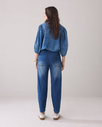 Summum Woman | tapered fit jeans soft fine twill - denim - 4s2740-5153