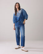 Summum Woman | tapered fit jeans soft fine twill - denim - 4s2740-5153