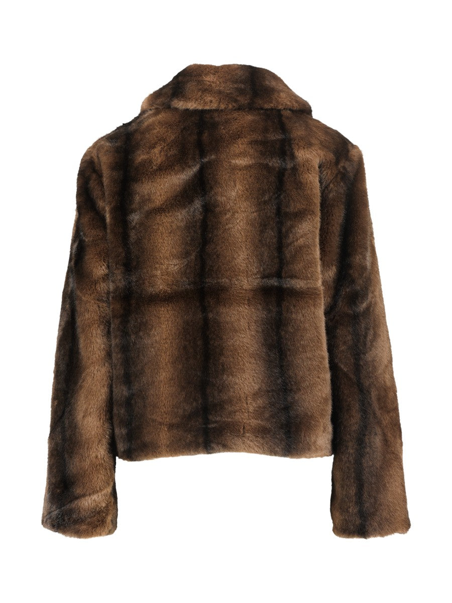 Minus | Panoma Faux Fur Jacket Chicory Coffee