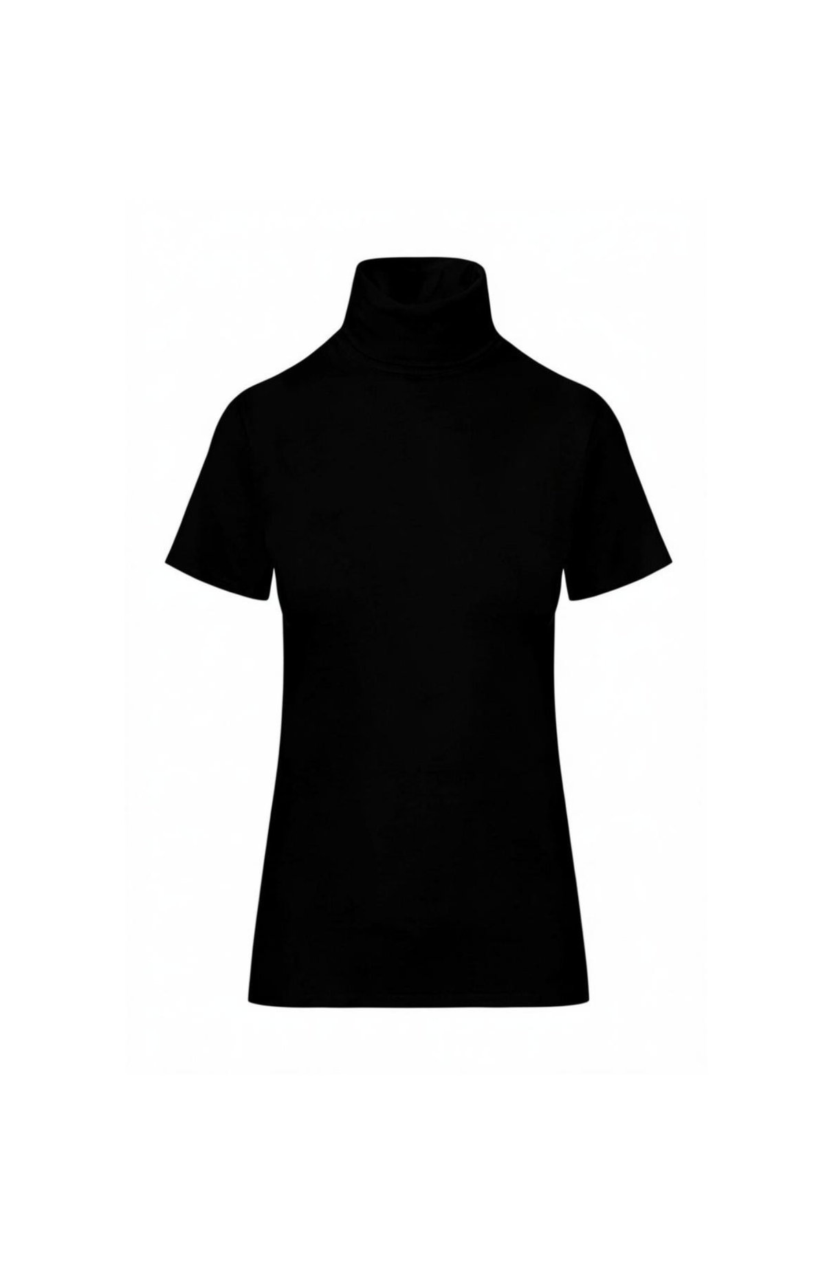 Milla | Top Turtleneck Shortsleeve Black