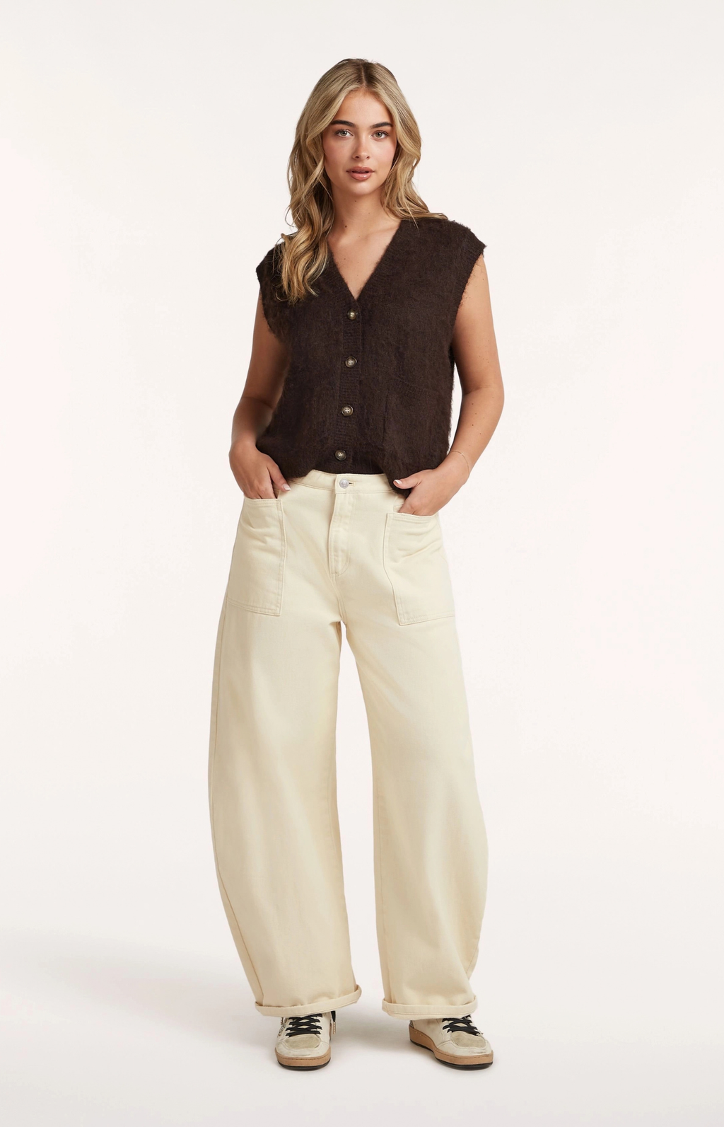 Circle of Trust | Saige Pants White Dust