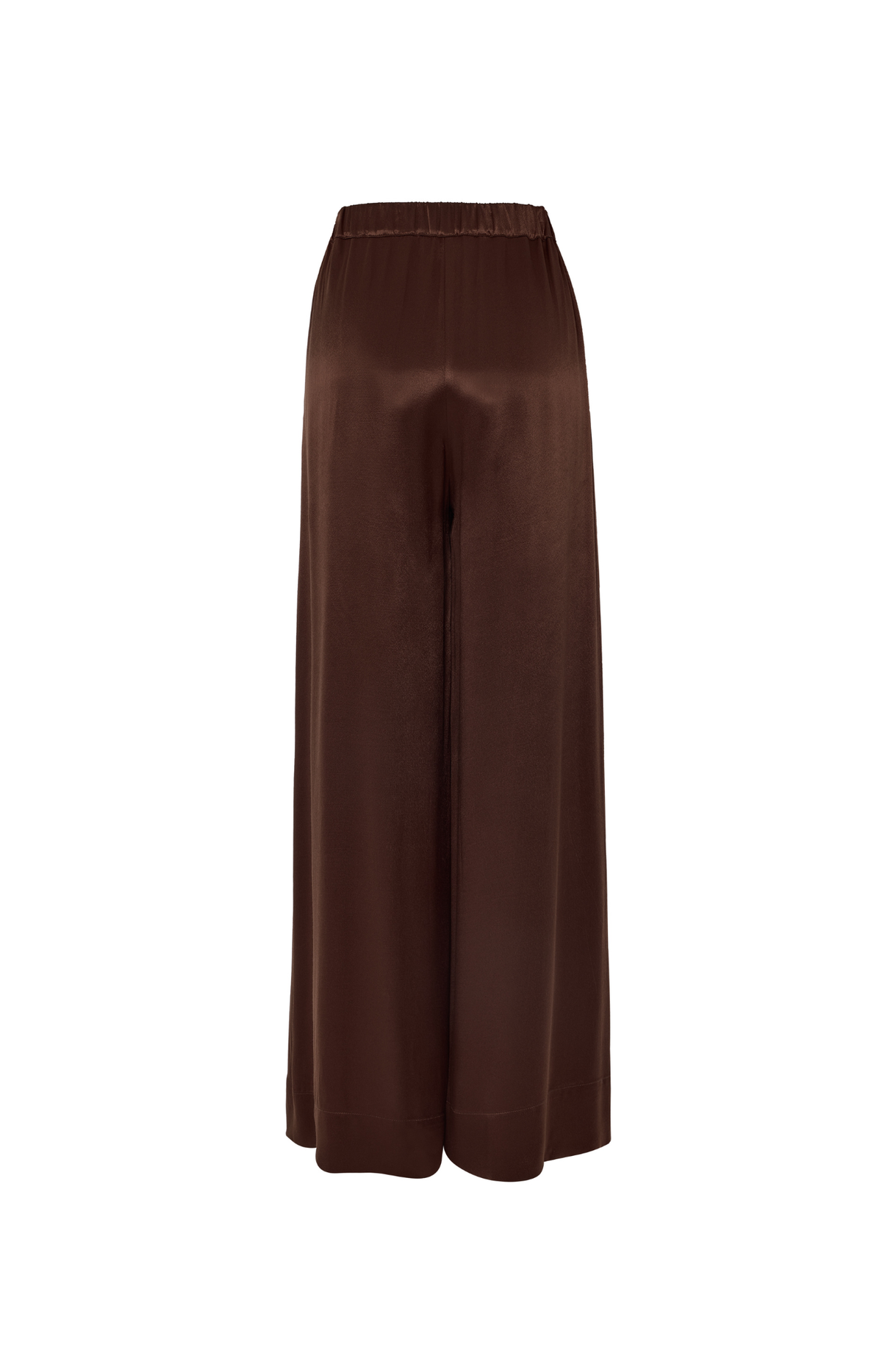 Milla | Pants Flared Elastic Waist / Brown