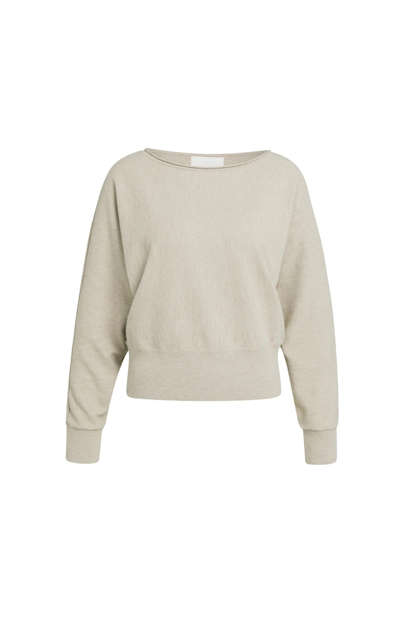 YAYA | Trui met boothals en lange mouwen - Pure Cashmere Grey