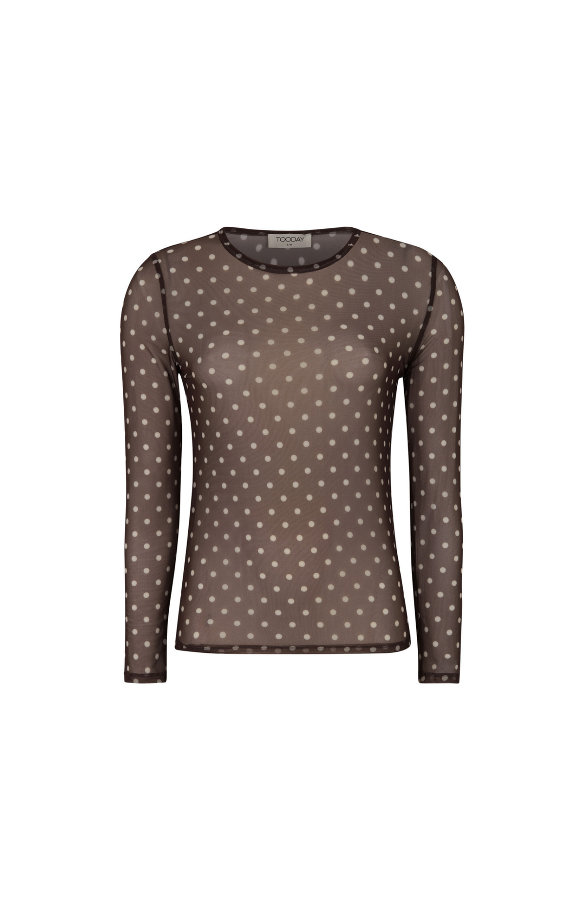 Tooday | Drew Dot Longsleeve Top Dot Brown Ground