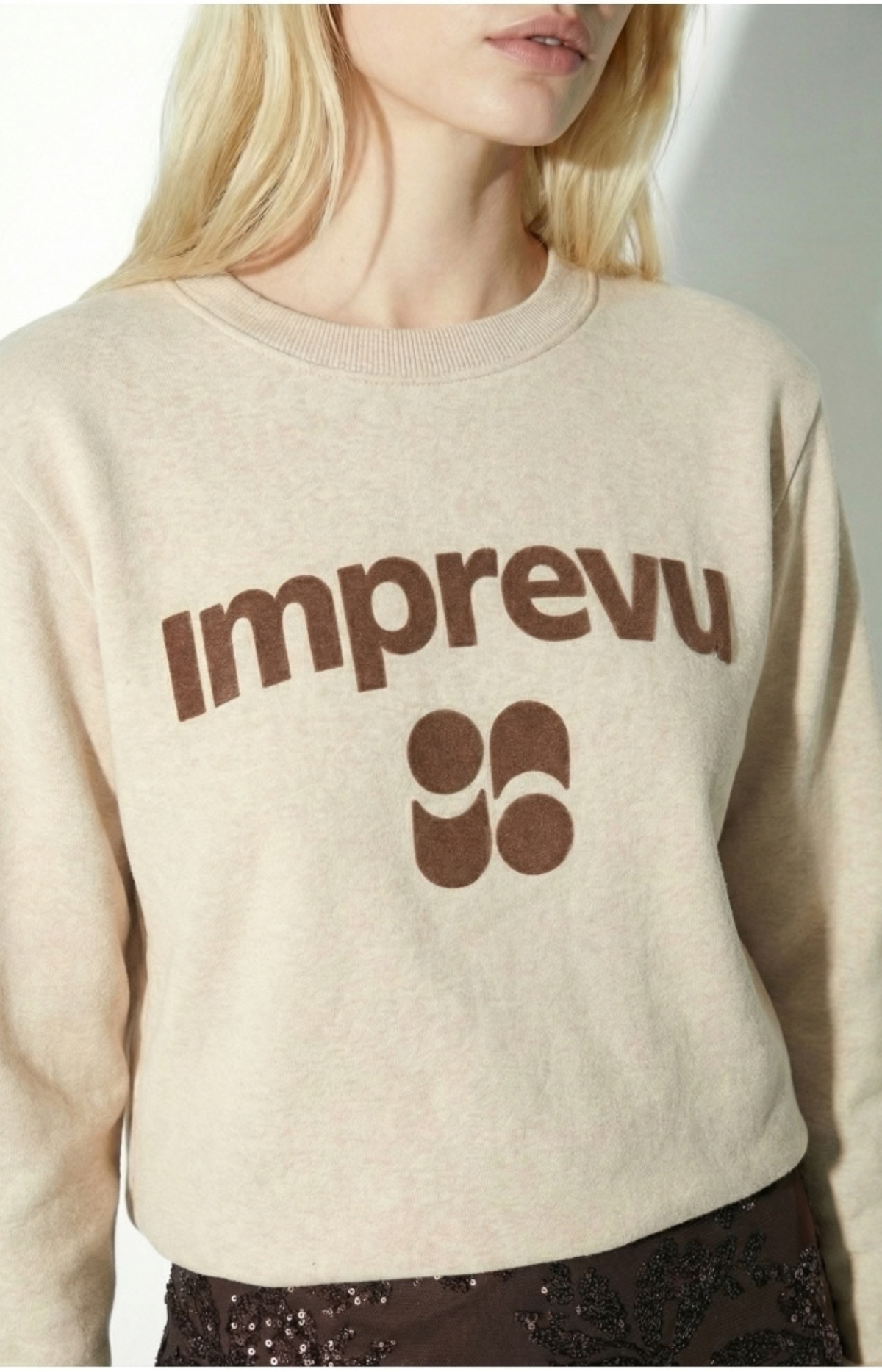 Imprevu | Sweatshirt Eddie Lurex Chocolat