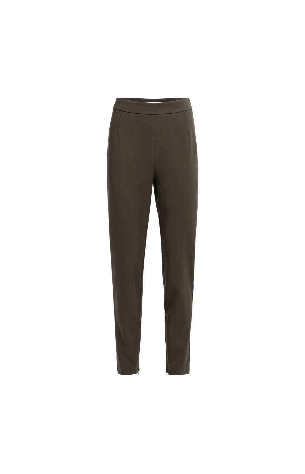YAYA | Stretch tregging met ritsdetails - Delicioso Brown