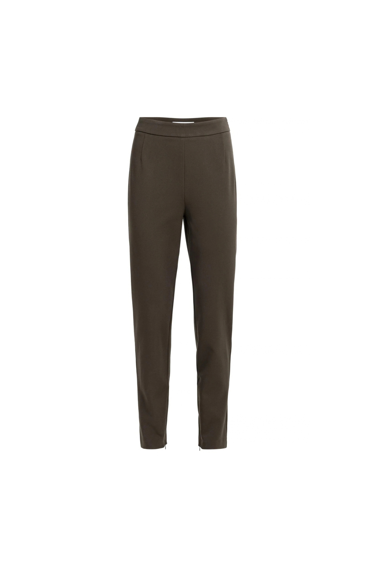 YAYA | Stretch tregging met ritsdetails - Delicioso Brown