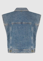 Circle of Trust | Lucy Denim Gilet Paradise Blue