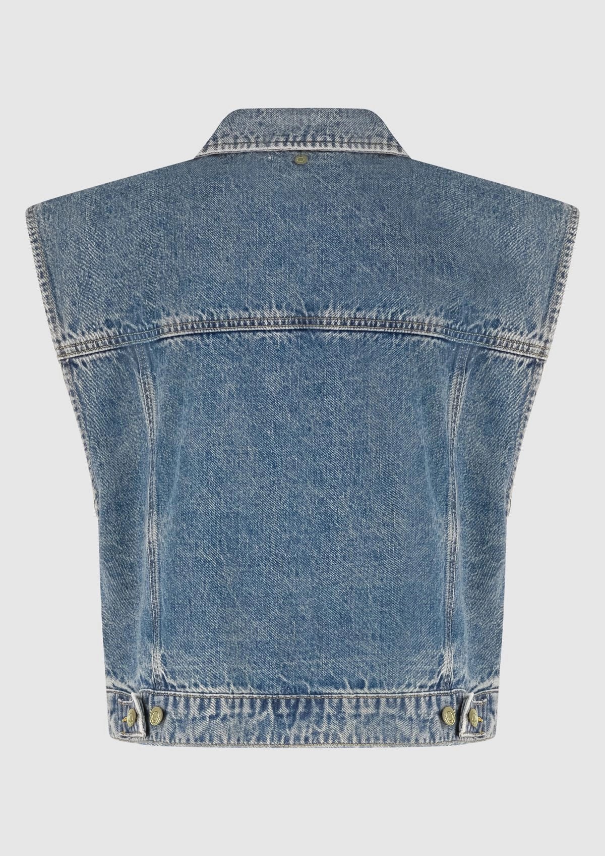 Circle of Trust | Lucy Denim Gilet Paradise Blue