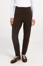 YAYA | Stretch tregging met ritsdetails - Delicioso Brown