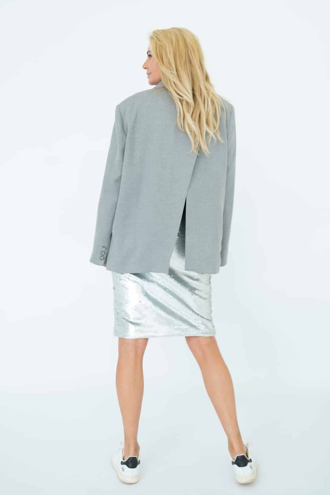 EST'SEVEN | Aisha Blazer Light Grey