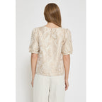 Minus | Alika round neck blouse - medal gold