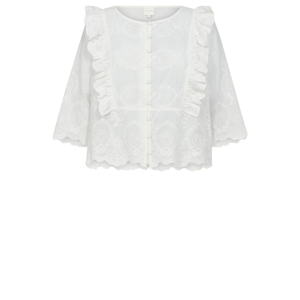 Gossia | AlineGO Overhemd Blouse - Gebroken wit - G2038