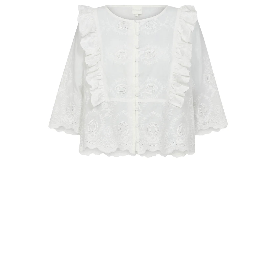 Gossia | AlineGO Overhemd Blouse - Gebroken wit - G2038