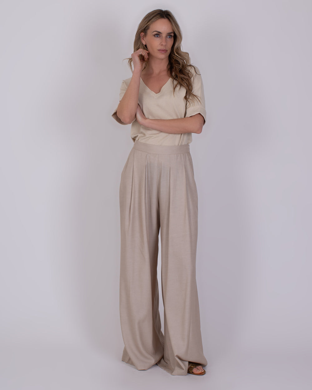 The Clothed | Amfissa Dames Pantalon Pale
