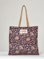 MABE | Bockprint and jute tote - M570501