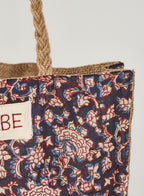 MABE | Bockprint and jute tote - M570501