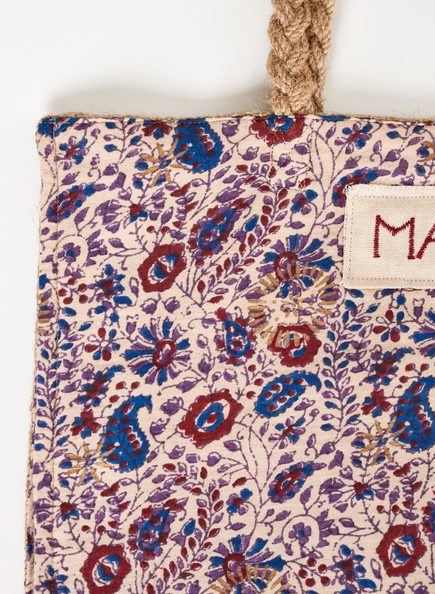 MABE | Bockprint and jute tote - M570501