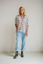 Penn & Ink N.Y | Blouse Blue Check