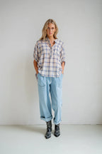 Penn & Ink N.Y | Blouse Blue Check