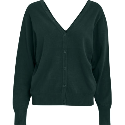 Peppercorn | Bandy v-neck cardigan - Jungle green - PC7958