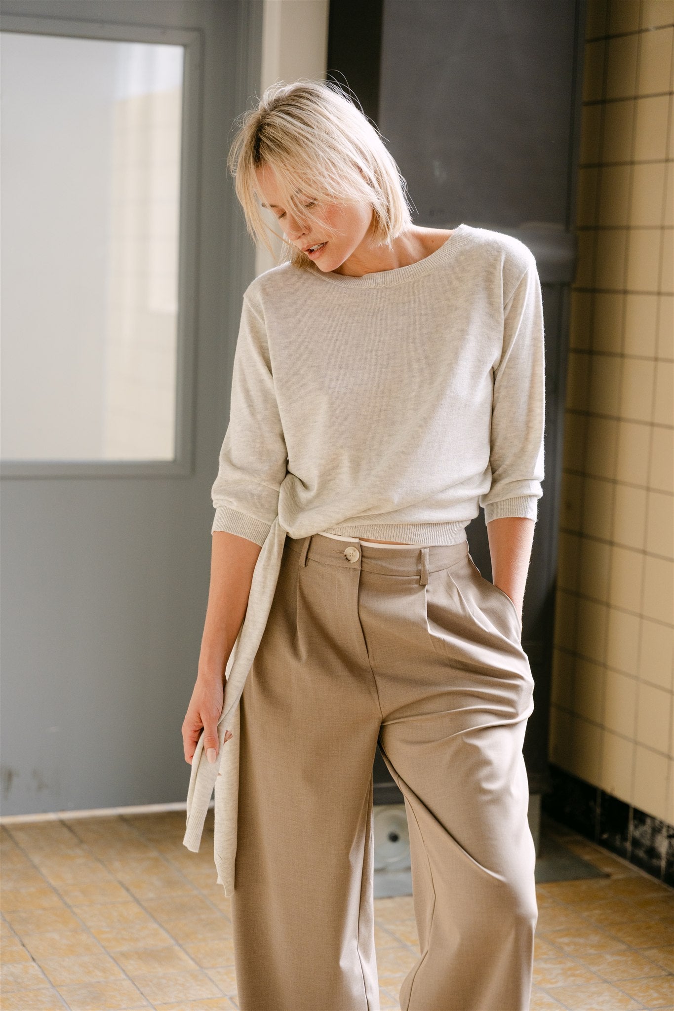 Aimee The Label | BennyS6 Knitted Sweater Grey