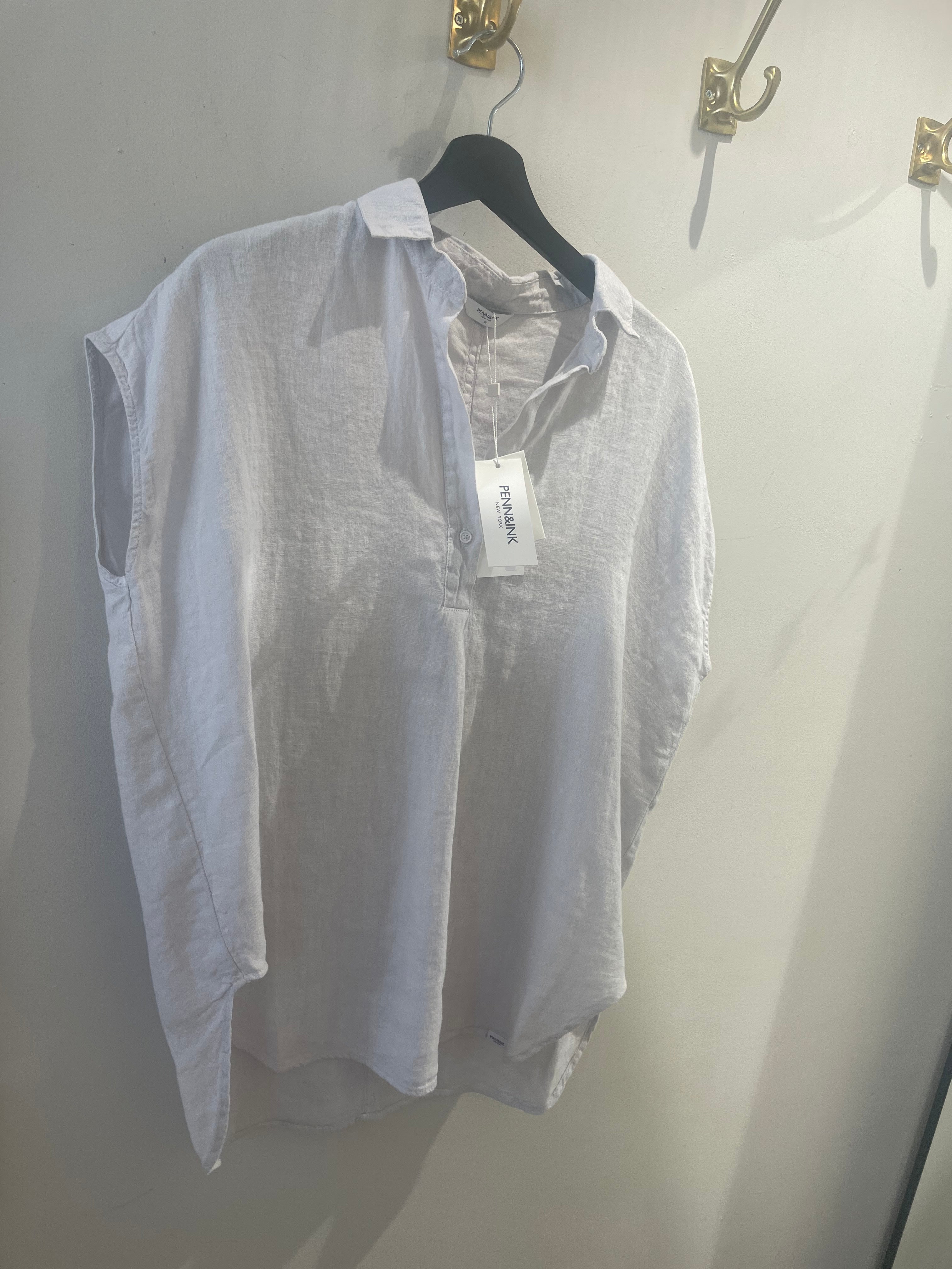 Penn & Ink N.Y | Blouse - chalk - S25Z751LTD