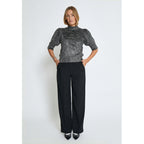 Minus | Britney knit t-shirt - silver - MI6409