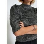 Minus | Britney knit t-shirt - silver - MI6409