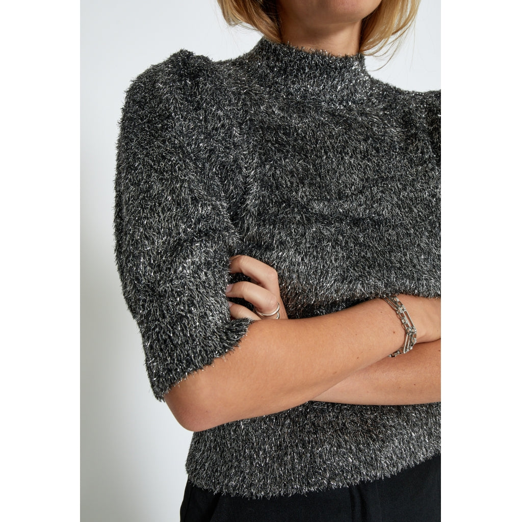 Minus | Britney knit t-shirt - silver - MI6409