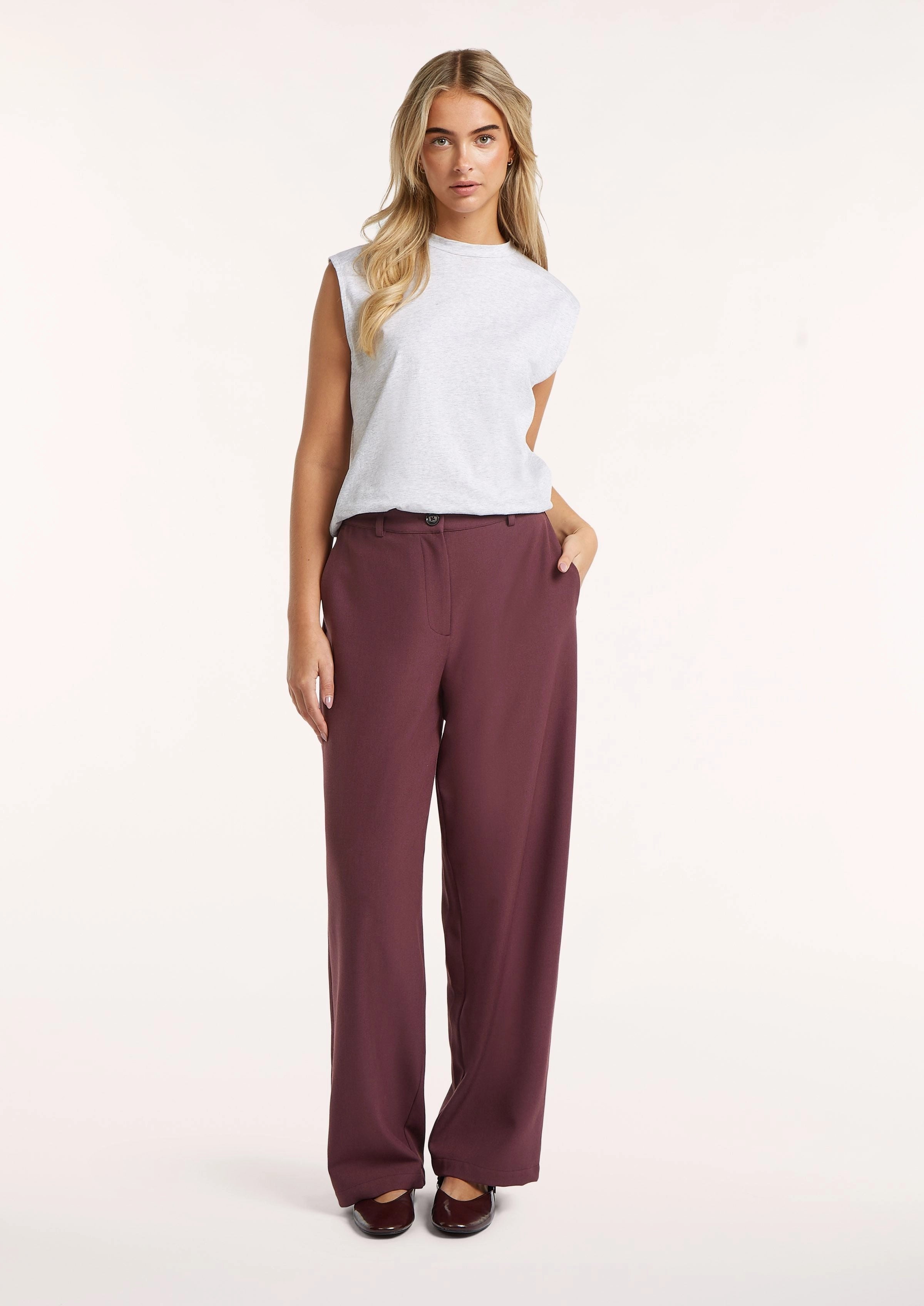 Circle of Trust | Celeste Top Light Grey Melange