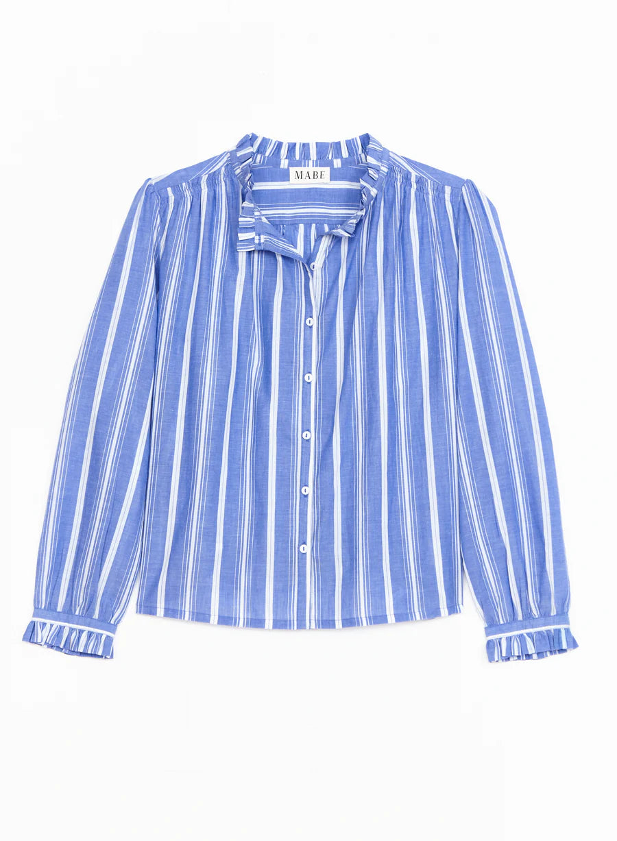 M.A.B.E | Chrissie Top - Blue Stripe -  641672