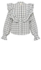 Gossia | CocoGo Shirt  - off-white/black checks - G2262