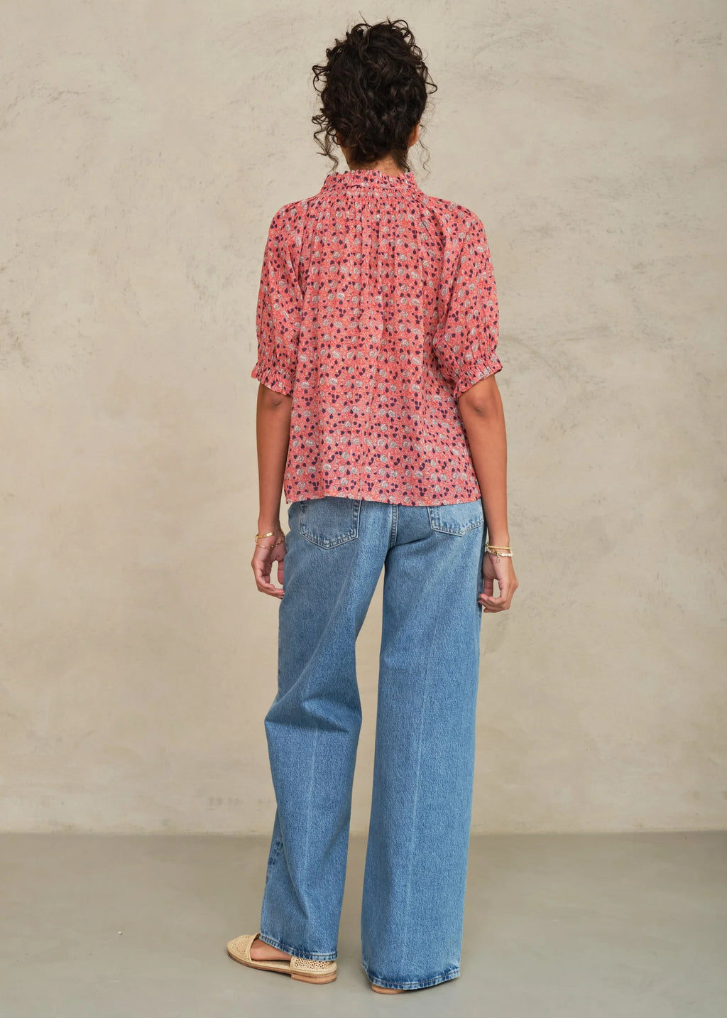 M.A.B.E | Darla Print Top Rose/Multi