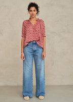 M.A.B.E | Darla Print Top Rose/Multi