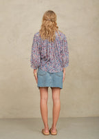 M.A.B.E | Della Print Top Blue/Pink