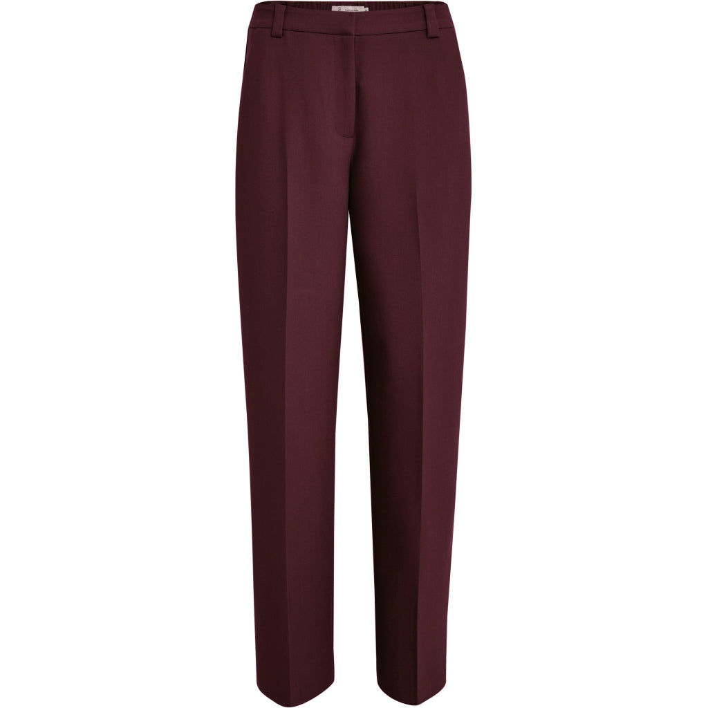 Peppercorn | Delia mid waisted straight pant - Fudge purple - PC8122