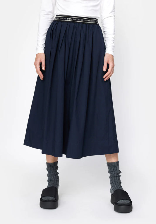 Esmé studios | ESCalla Midi Skirt - Dark Sapphire | ES1432-1