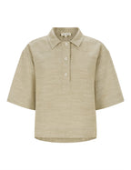 Esme Studios | ESKaya Boxy Blouse Brownie Mélange