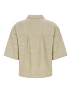 Esme Studios | ESKaya Boxy Blouse Brownie Mélange