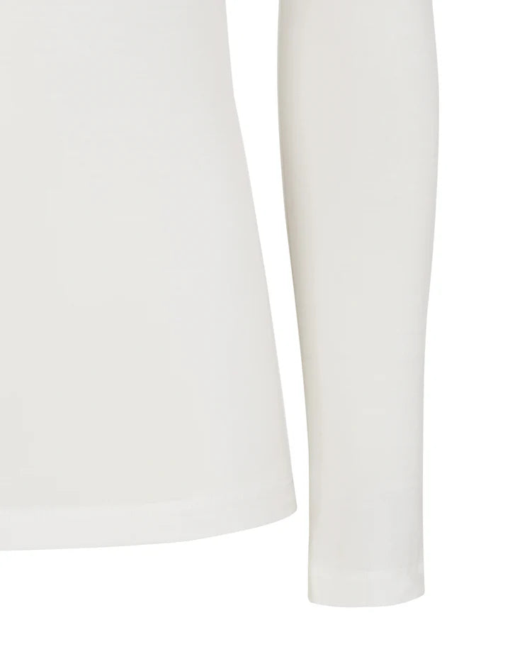 Esmé studios | ESPenelope LS O-neck Slim T-shirt - White | ES1501