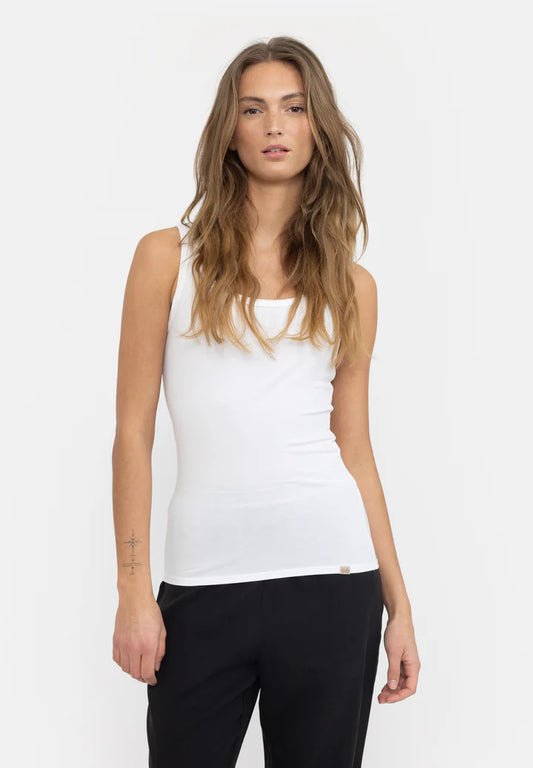 Esmé studios | ESPenelope Slim Fit Tank Top - White | ES122-309
