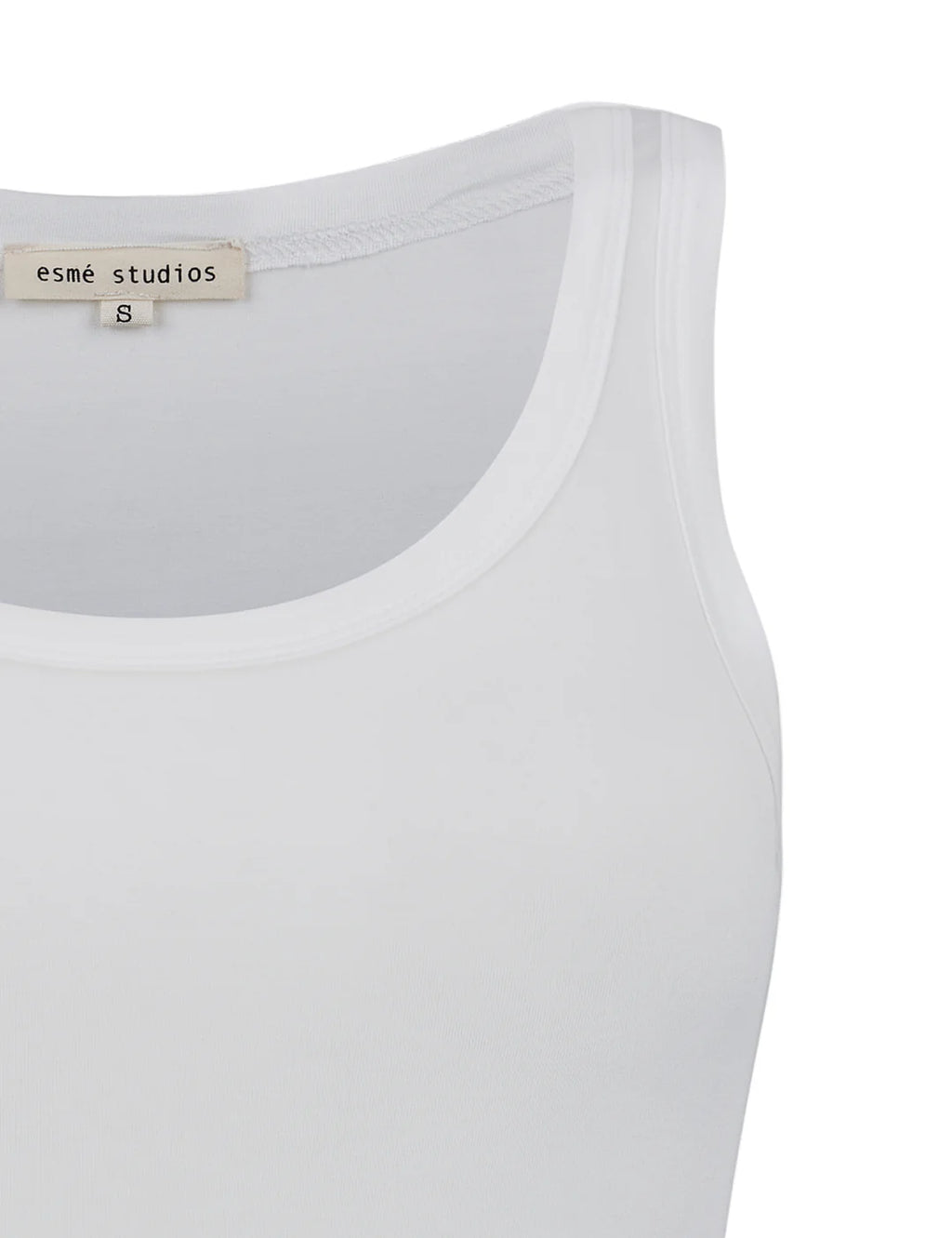 Esme Studios | ESPenelope Slim Fit Tank Top White