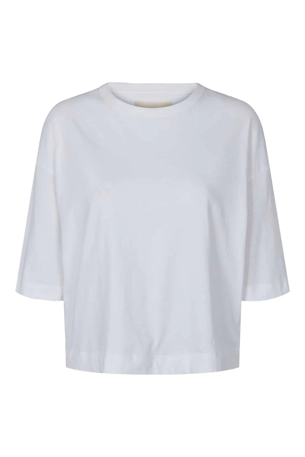 Esme Studios | ESSigne 2/4 Boxy T-shirt Gots White