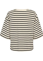 Esme Studios | ESSigne Boxy T Shirt Stripe Gots Pristine Stripe