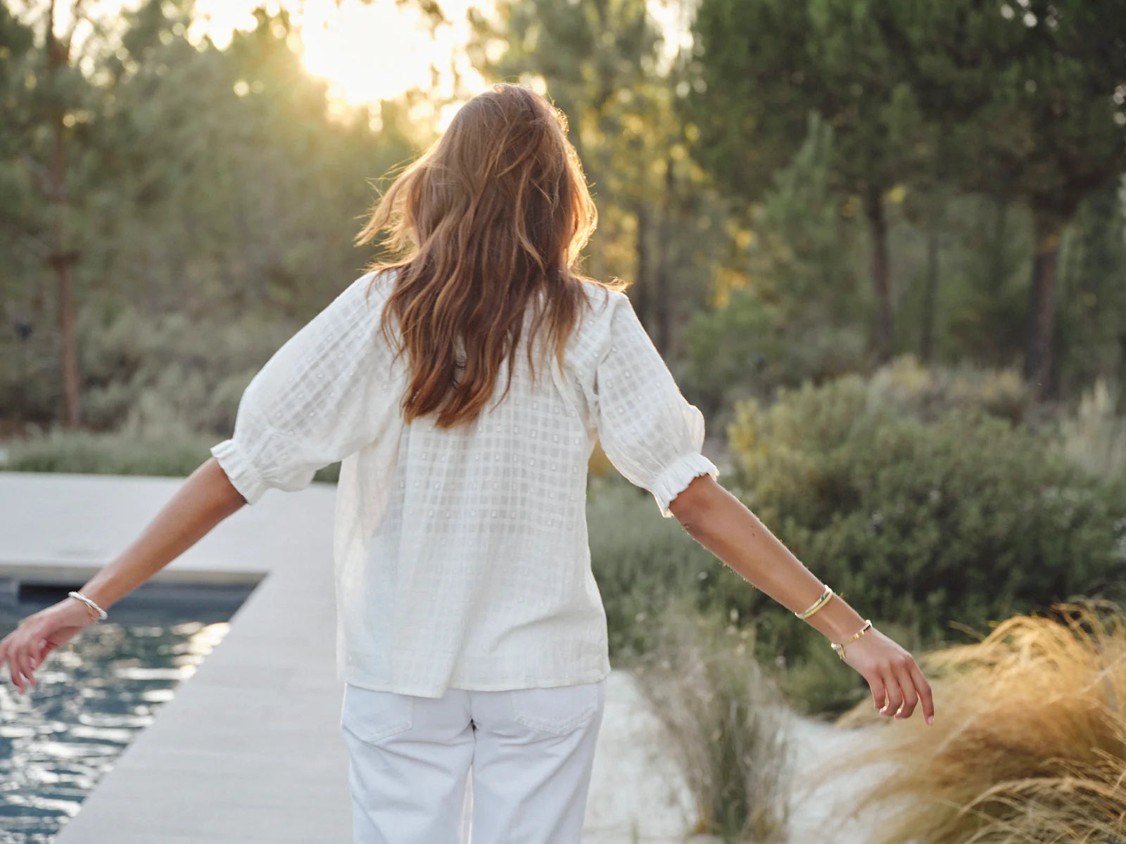 M.A.B.E | Etta Top Ecru