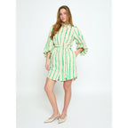 Minus | Eleni Short Dress Greenbriar Stripe