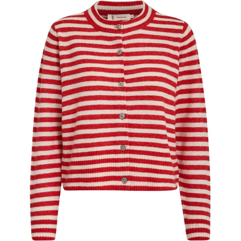 Peppercorn | Fabienne short cardigan - grenadine stripe - PC8154