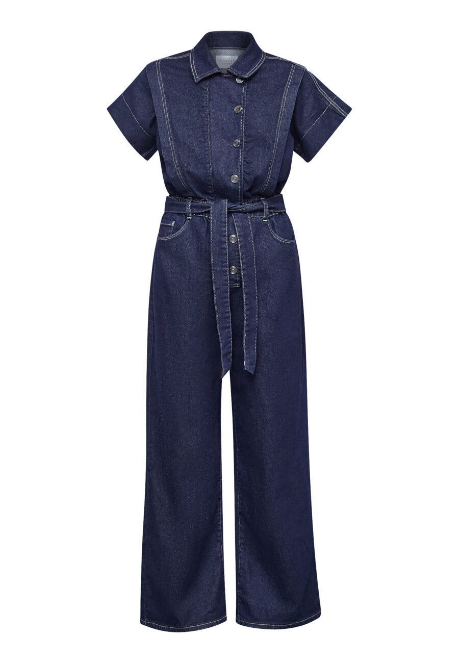 Sisters Point | Feba Jumpsuit Unwashed Denim