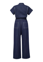 Sisters Point | Feba Jumpsuit Unwashed Denim